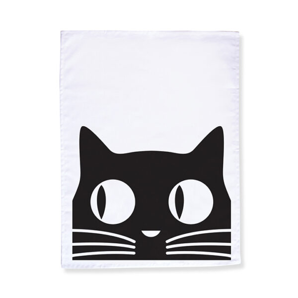 Big Eyes Cat Tea Towel