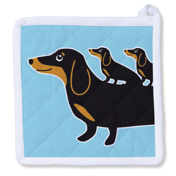 Little Doxie Dachshund Puppies Potholder