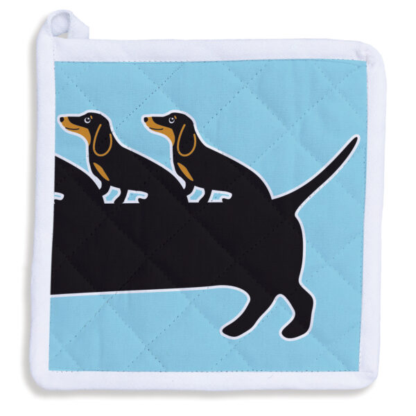 Little Doxie Dachshund Puppies Potholder - Image 2